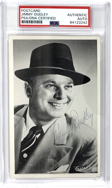 Jimmy Dudley Signed 3" x 5" Vintage Photo (PSA/DNA Encapsulated)