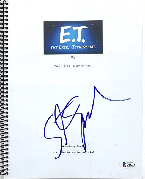 Steven Spielberg Signed Full Souvenir Script for "E.T." (Beckett/BAS)