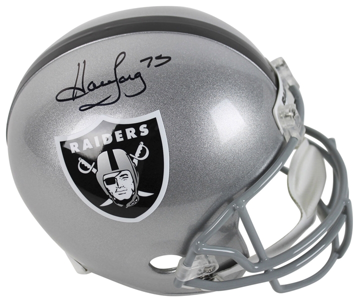Howie Long Signed Riddell Raiders Full Size Replica Model Helmet (JSA)