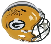 Davante Adams Signed Riddell Green Bay Packers Full Size Speed Model Replica Helmet (JSA)