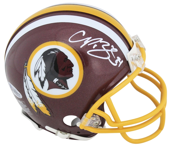 Champ Bailey Signed Riddell Washington Redskins Mini Helmet (Beckett/BAS)