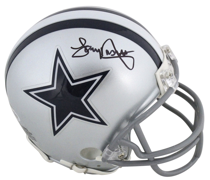 Tony Dorsett Signed Riddell Dallas Cowboys Mini Helmet (Beckett/BAS)