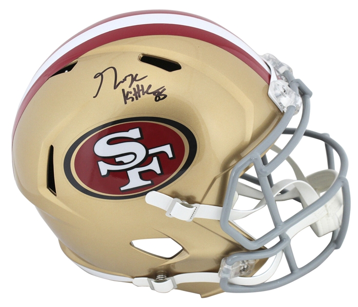 George Kittle Signed San Francisco 49ers Full Size Replica Speed Model Helmet (Beckett/BAS)