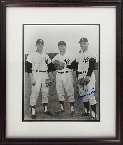 Roger Maris & Tom Tresh Signed 8" x 10" Yankees Photograph (JSA)