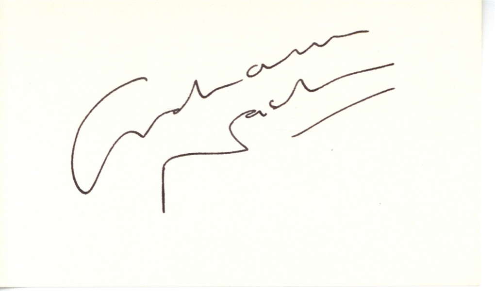 CSNY: Graham Nash Vintage Signed 3" x 5" Index Card (JSA)