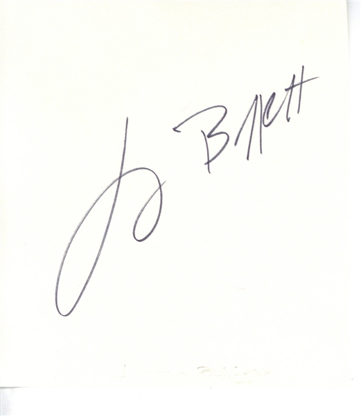 Jimmy Buffett Signed 4" x 5.5" Album Page (JSA)
