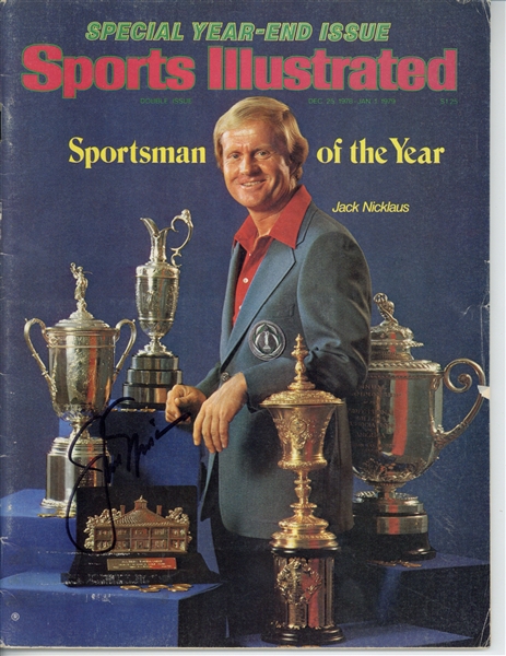 Jack Nicklaus Signed 1979 Sports Illustrated Magazine (JSA)