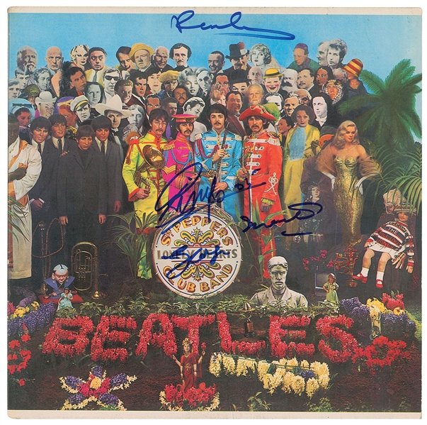 The Beatles: Paul McCartney, Ringo Starr & George Martin Signed "Sgt. Peppers" Album (Beckett/BAS)