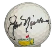 Jack Nicklaus Signed Masters Logo Golfball (Beckett/BAS Guaranteed)