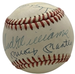 500 Home Run Club Signed OAL Baseball w/ Mantle/Williams Sweet Spot! (Beckett/BAS)