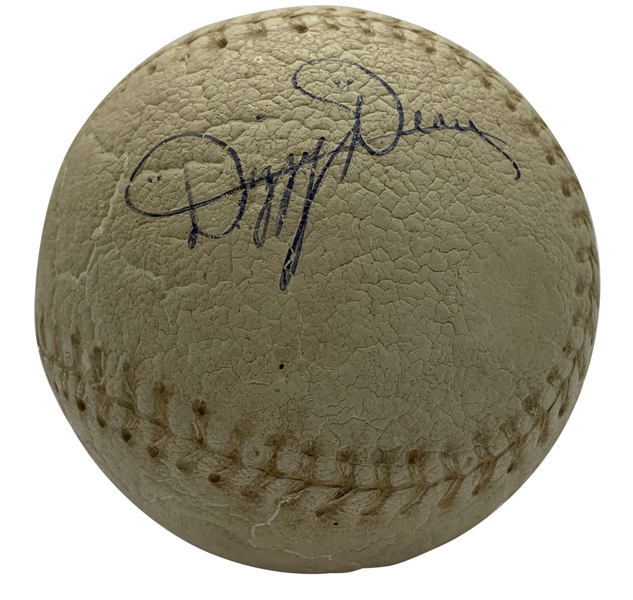 Dizzy Dean Rare Single Signed Softball (JSA)
