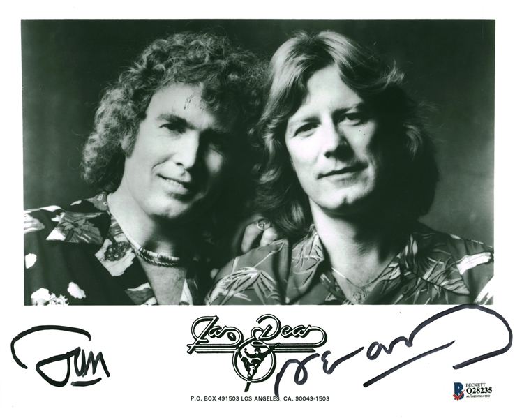 Jan And Dean Rare Dual Signed 8" x 10" Promotional Photograph (Beckett/BAS)
