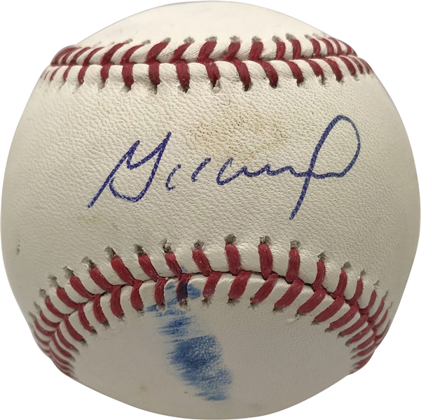 Jose Altuve Signed & Game Used OML Baseball (PSA/DNA)