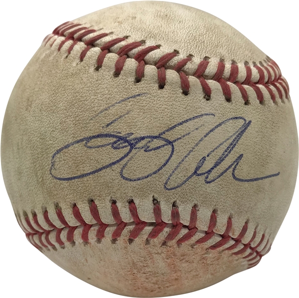 Gerrit Cole Signed & Apr 19, 2015 Game Used OML Baseball Pitched By Cole! (JSA & MLB)