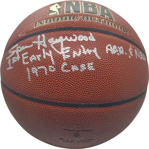 NBA Greats Lot of Three (3) Single Signed Basketballs w/ Spencer Haywood, Hal Greer & Wes Unseld (JSA)