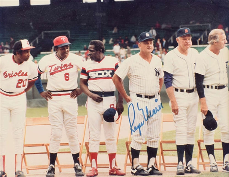 Roger Maris Signed 8" x 10" Yankees Photograph (PSA/DNA)