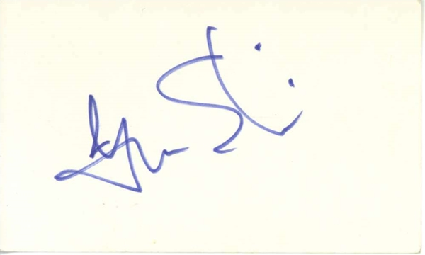 Jefferson Airplane: Grace Slick Vintage Signed 3" x 5" Index Card (Beckett/BAS)