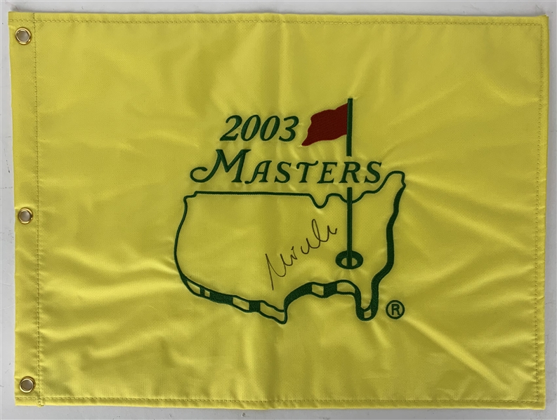 Mike Weir Signed 2003 Masters Flag (Beckett/BAS Guaranteed)