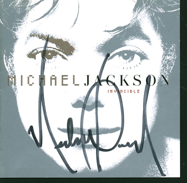 Michael Jackson Signed "Invincible" CD Booklet (REAL/Epperson)