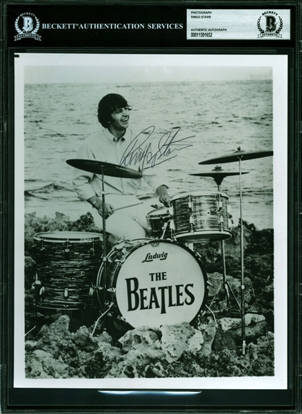 The Beatles: Ringo Starr Near-Mint Vintage Signed 8" x 10" Photograph (Beckett/BAS Encapsulated)