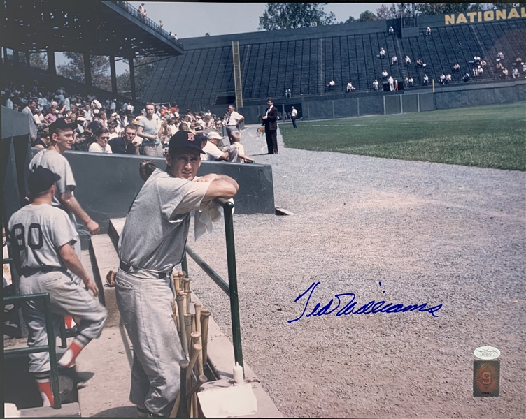 Ted Williams Signed 16" x 20" Color Photograph (JSA)