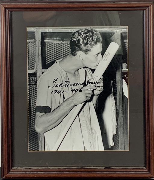 Ted Williams Signed 11" x 14" Photograph w/ Rare " 1941-406" Inscription! (PSA/DNA)