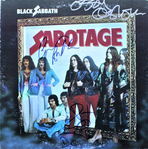 Black Sabbath Group Signed "Sabotage" Album w/ 3 Signatures (REAL/Epperson)
