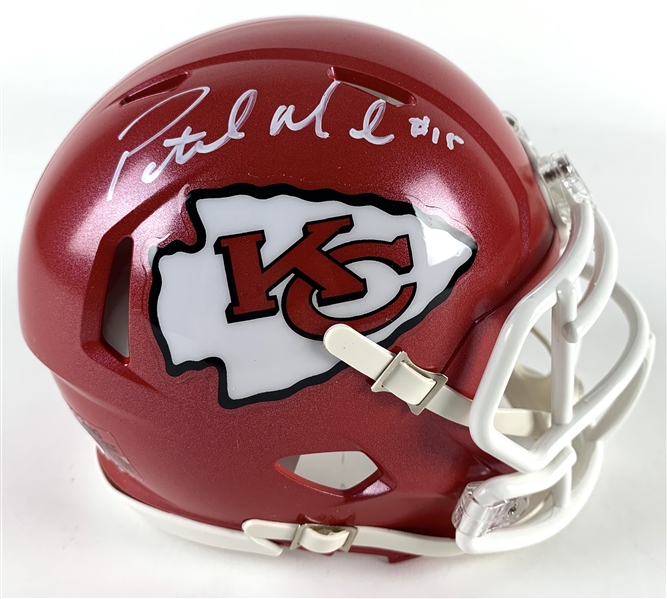 Patrick Mahomes Signed Speed Style Chiefs Mini Helmet with Choice Early Autograph (JSA)