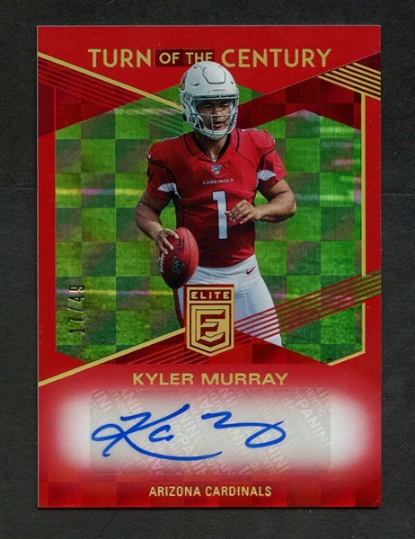 Kyler Murray 2019 Donruss Turn of the Century Red Autograph Insert :: #17/49!