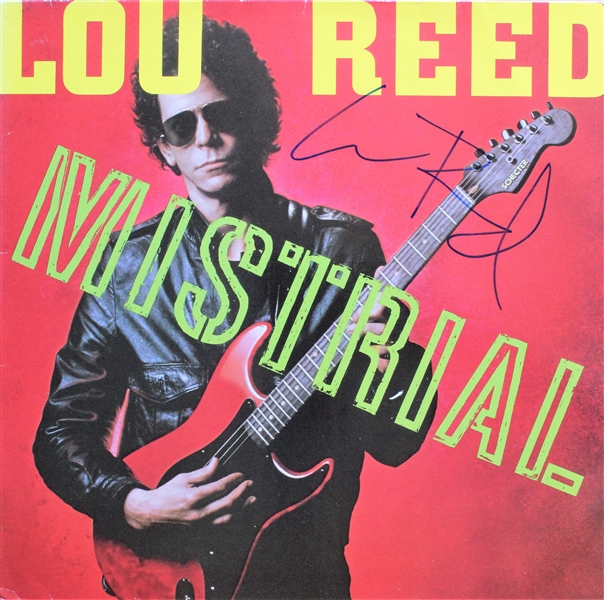 Lou Reed Signed "Mistrial" Record Album (Beckett/BAS)