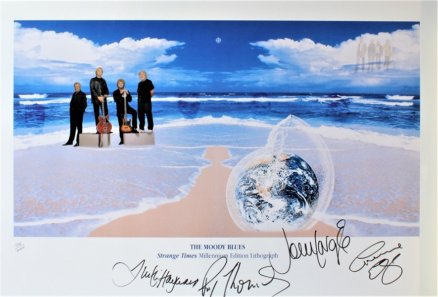 The Moody Blues Signed Limited Edition "Strange Times" Lithograph (REAL/Epperson)