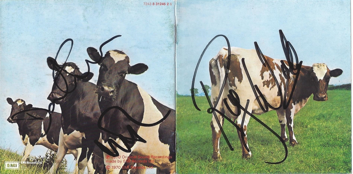 Pink Floyd Multi-Signed "Atom Heart Mother" CD Booklet w/ Gilmour, Mason & Waters (ACOA & Floyd Authentic)