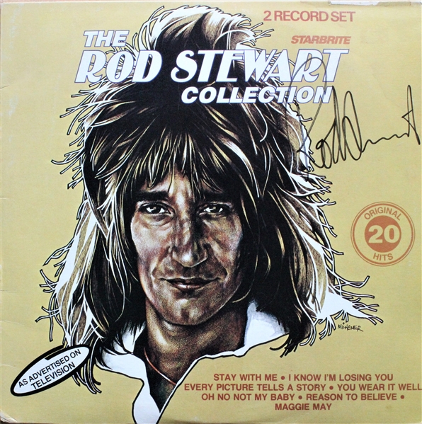 Rod Stewart Signed "The Rod Stewart Collection" Record Album (Beckett/BAS)
