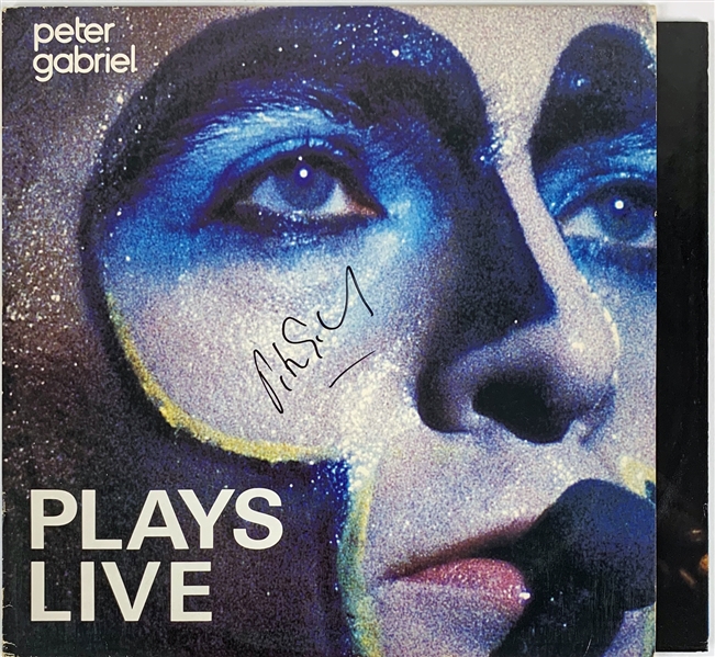 Peter Gabriel Signed "Plays Live" Record Album (Beckett/BAS)