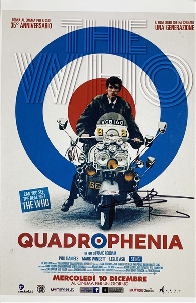 The Who: Pete Townshend In-Person Signed "Quadrophenia" 11" x 17" Photo (Beckett/BAS)