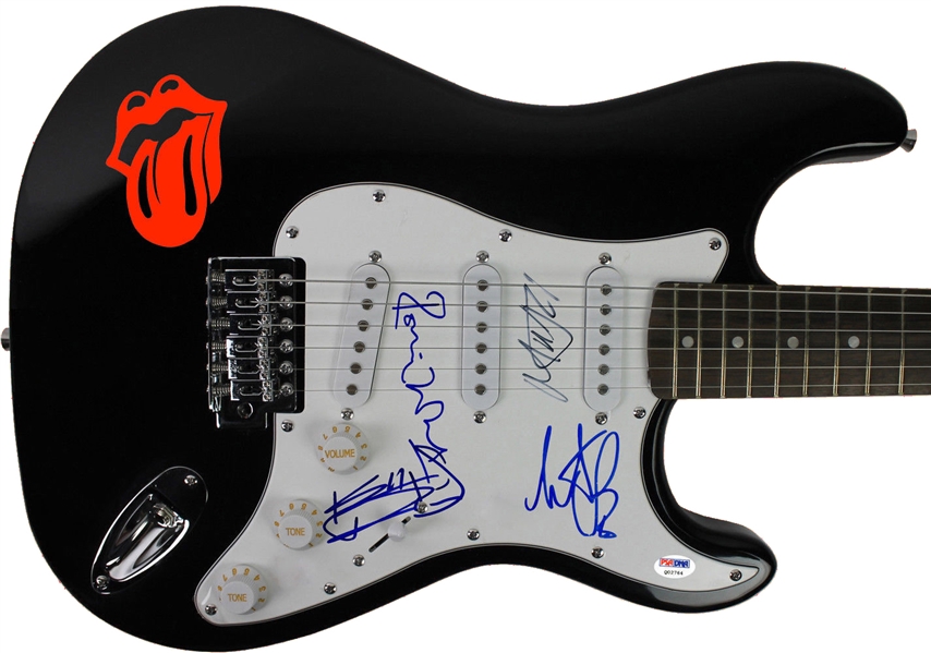 The Rolling Stones Group Signed Fender Squier Stratocaster Electric Guitar (PSA/DNA)