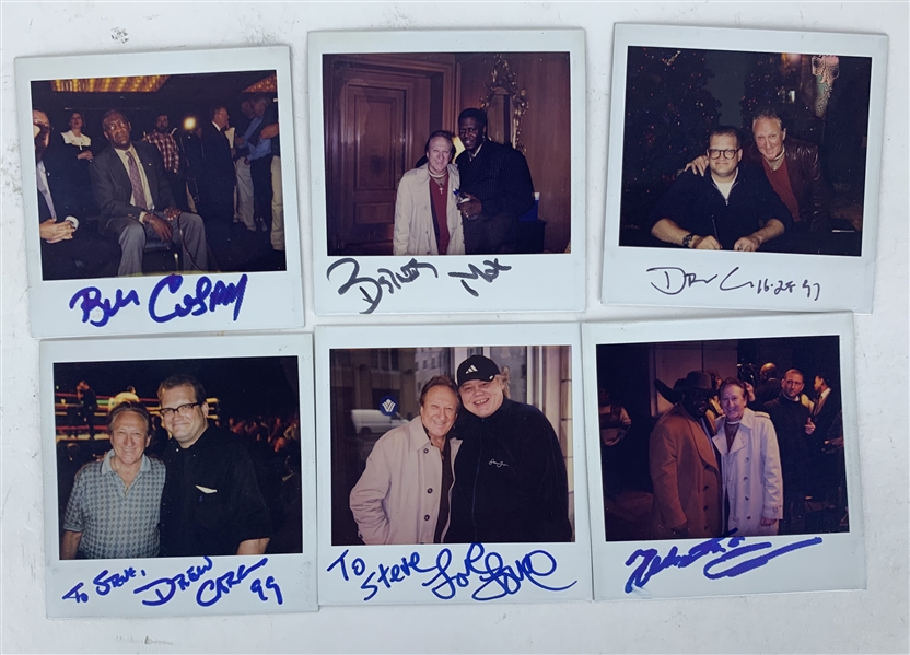Comedians Lot of Six (6) Signed 3.5" x 3.5" Photographs w/ Bernie Mac, Drew Carey & Others! (Beckett/BAS Guaranteed)