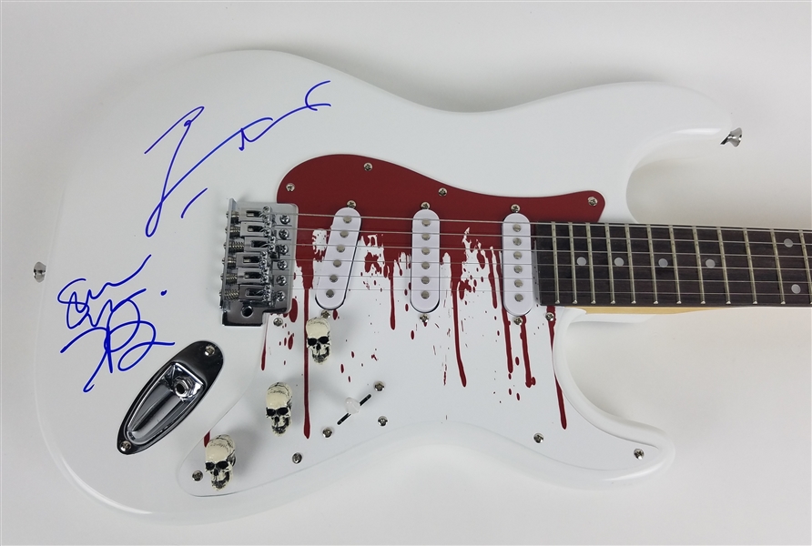Rob Zombie & Sheri Moon-Zombie Dual Signed Custom Stratocaster Style Guitar (ACOA)