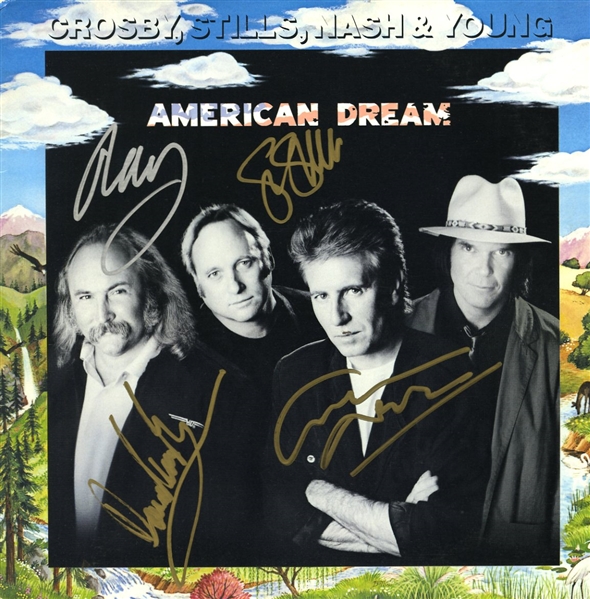 Crosby, Stills, Nash & Young Complete Group Signed "American Dream" Record Album (REAL/Epperson)