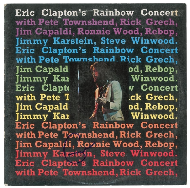 Eric Clapton Signed "Rainbow Concert" Record Album (John Brennan Collection)(Beckett/BAS Guaranteed)