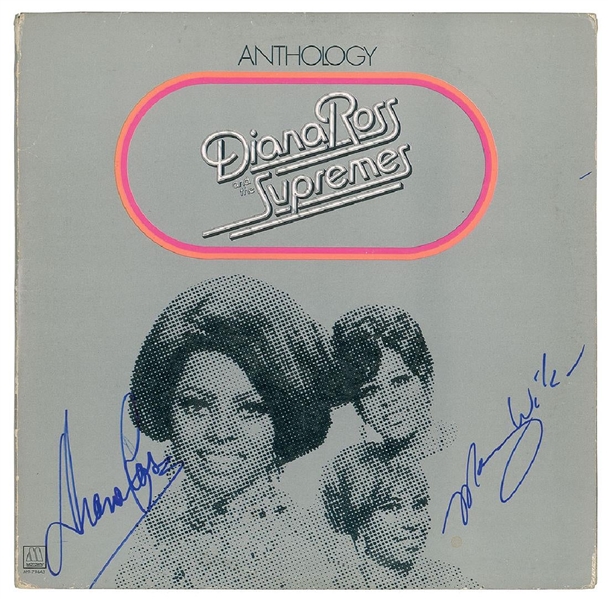Diana Ross & Mary Wilson Signed "Anthology" Record Album (John Brennan Collection)(Beckett/BAS Guaranteed)