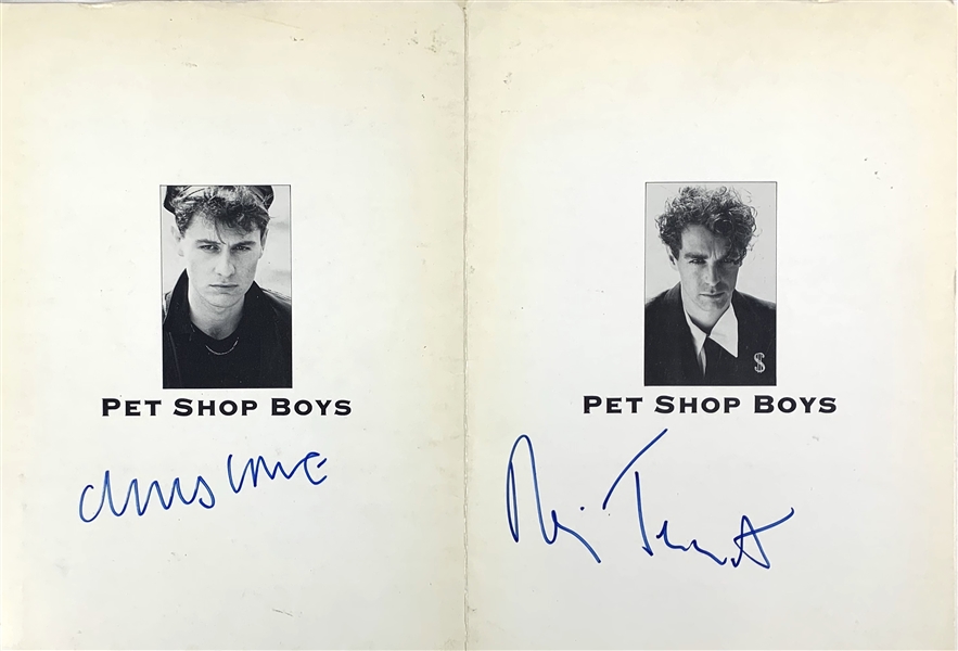 The Pet Shop Boys Signed Press Kit Folder (John Brennan Collection)(Beckett/BAS Guaranteed)