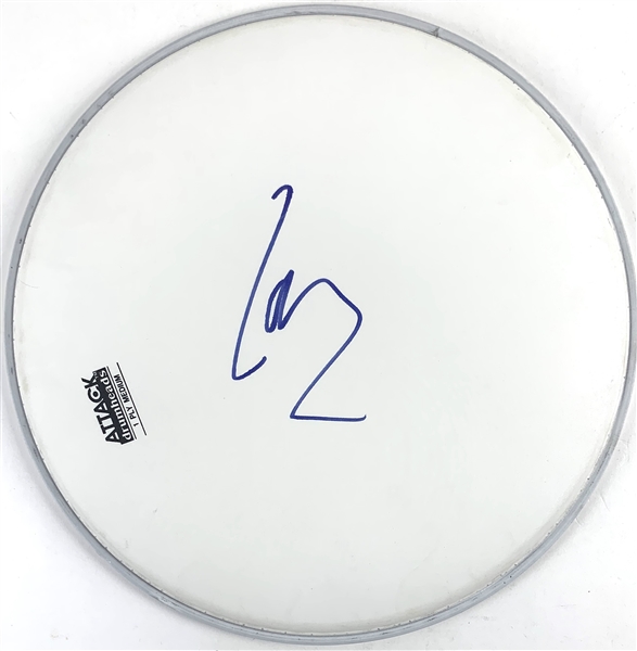 Metallica: Lars Ulrich Signed 13" Attack Model Drum Head (John Brennan Collection)(Beckett/BAS Guaranteed)