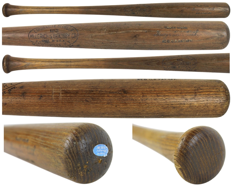 Superb 1921-31 Babe Ruth Game Used Hillerich & Bradsby Baseball Bat (MEARS A6)