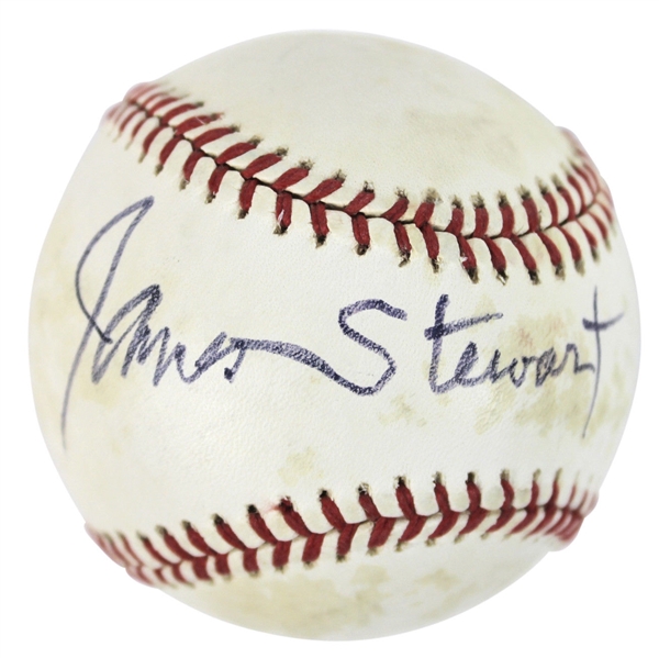 James Stewart Signed ONL Baseball (BAS/Beckett)