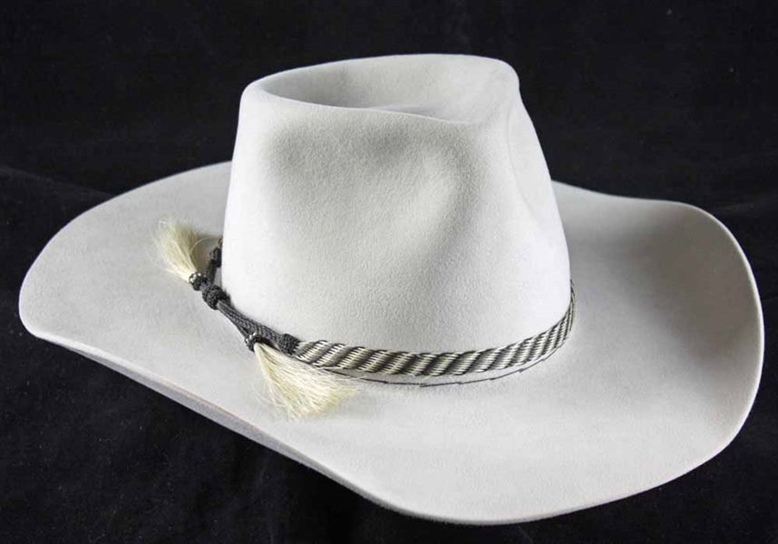 John Wayne Custom Made & Personally Worn Nudies Designed Stetson Cowboy Hat w/ Rare 26-Bar Ranch Designation (Yochem Est. LOA)