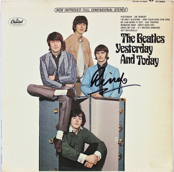 The Beatles: Ringo Starr Signed "Yesterday & Today" Cover (Beckett/BAS)