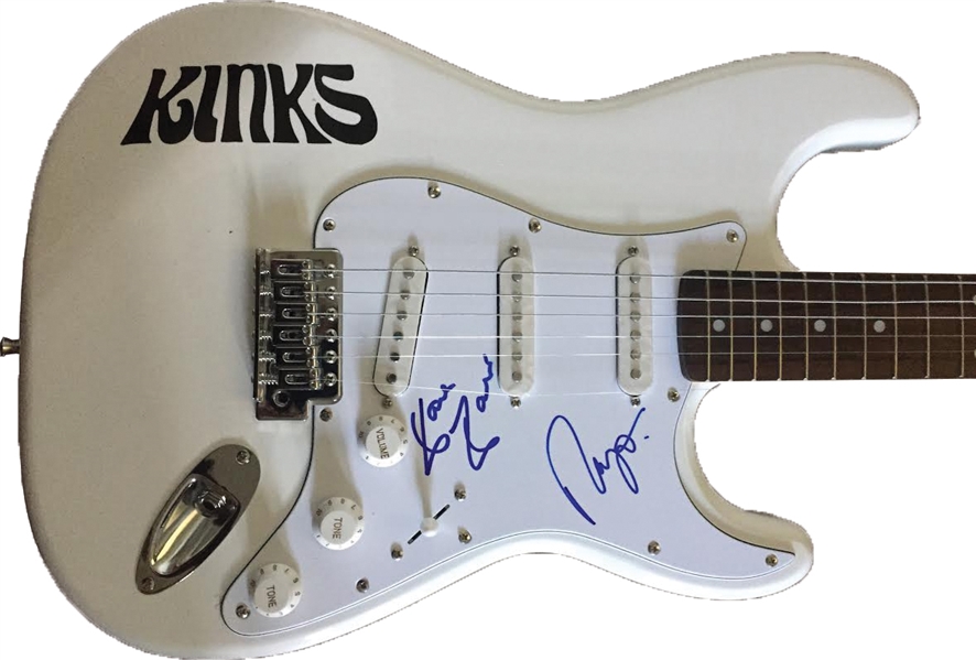 Kinks Group Signed Stratocaster Style Guitar (JSA)