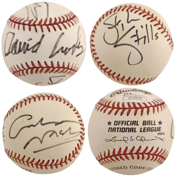 Crosby, Stills & Nash Rare Signed ONL Baseball (JSA)