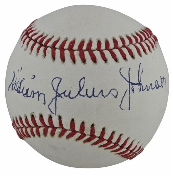 Judy Johnson Rare Single Signed OAL Baseball (JSA)
